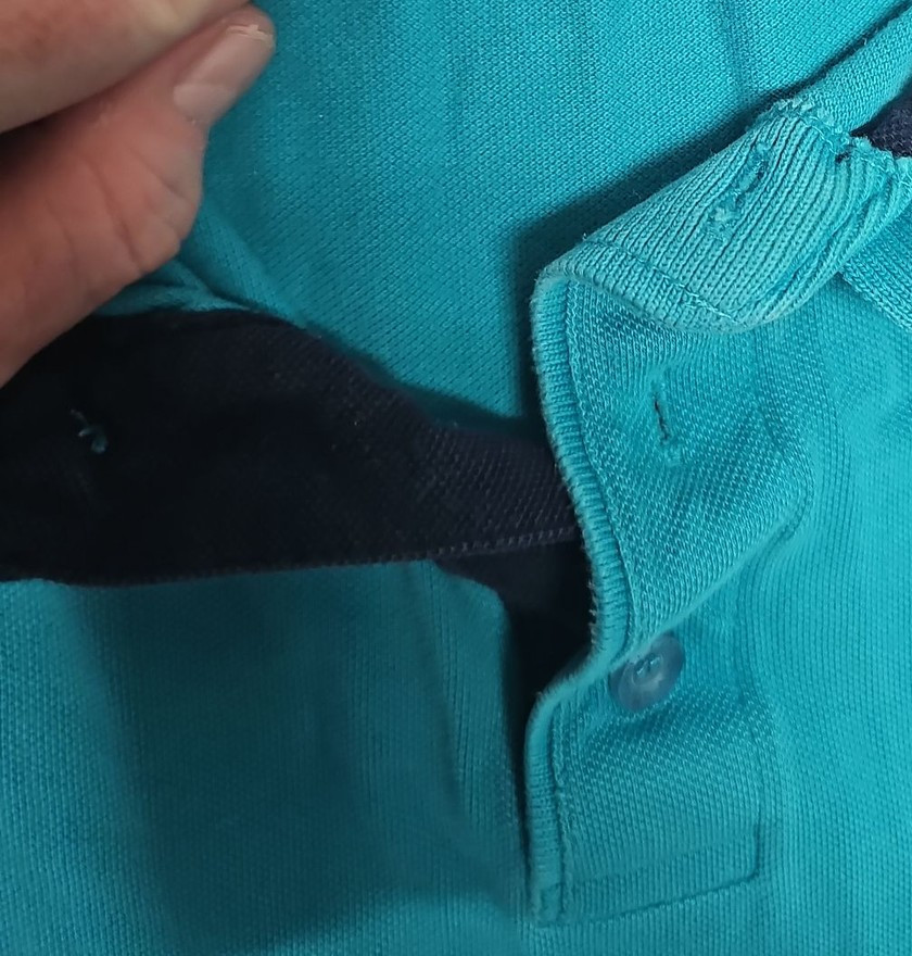 Cotton Traders Men's Turquoise Blue Piqué Polo Shirt 2XL A18 1417 - Image 10