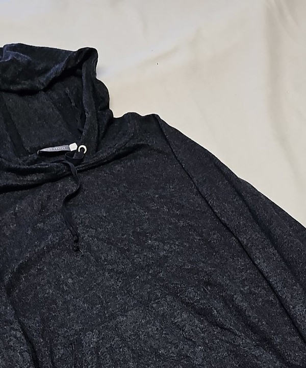 Mint Velvet Charcoal Grey Knit Hoodie with Button Detail Cuffs A19 1424 - Image 11