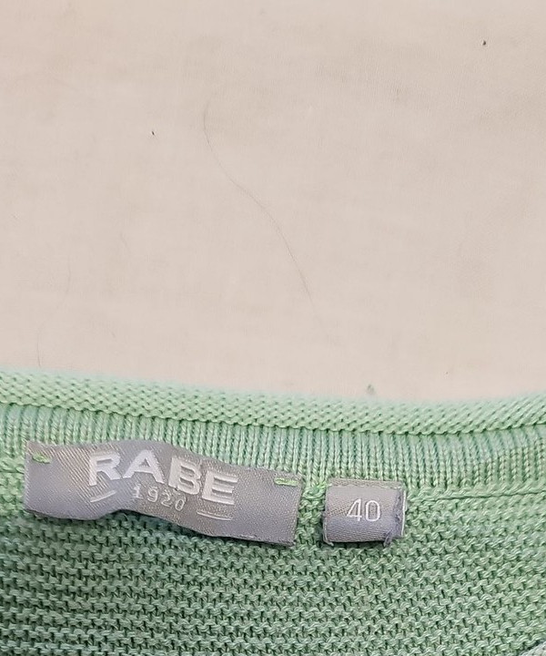 Rabe 1920 Vintage Striped Knit Jumper - Mint, Blue & Navy - Size 40 A19 1425 - Image 10