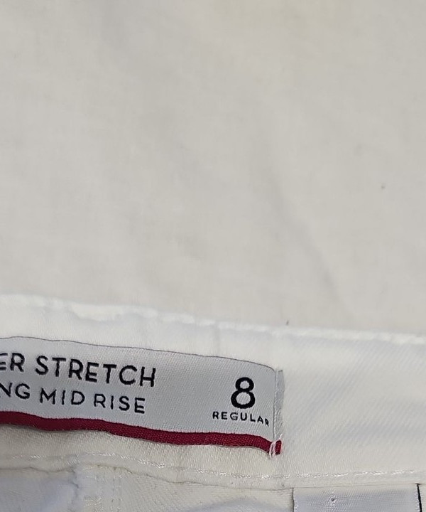 Next White Power Stretch Mid-Rise Legging Jeans Size 8R A20 1431 - Image 9