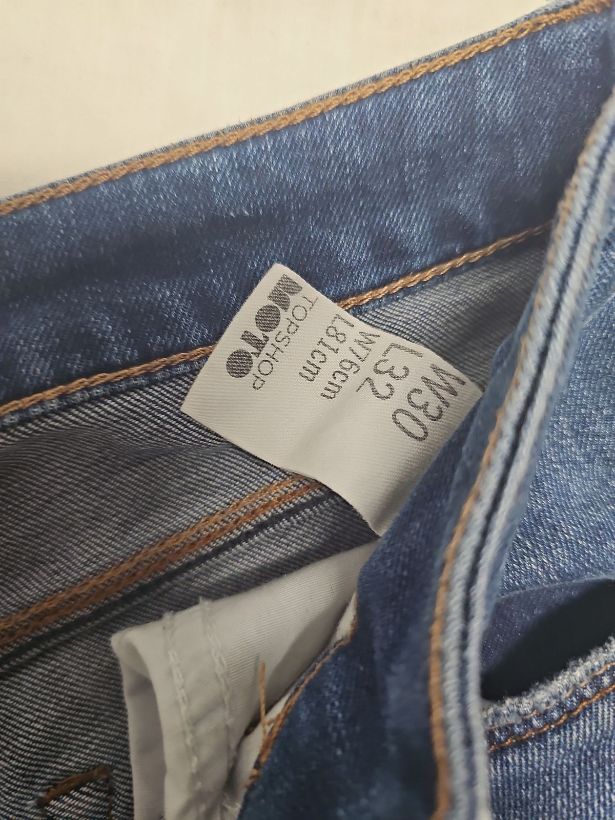 Topshop MOTO W30 L32 Blue Skinny Jeans 4 1244