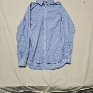 Marks & Spencer Collection Blue Gingham Regular Fit Shirt A9 1335