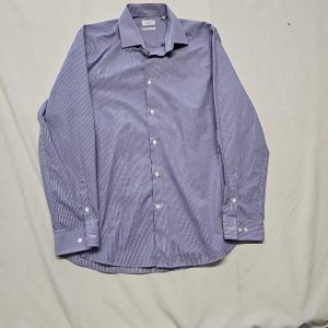 Next Shirting Men's Purple Gingham Check Long Sleeve Shirt16.5" Regular A9 1332