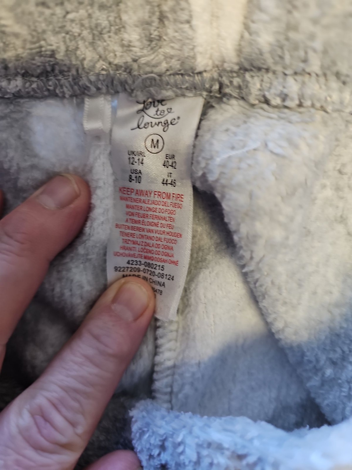 Love to Lounge Grey Celestial Fleece Pyjama Bottoms A1302