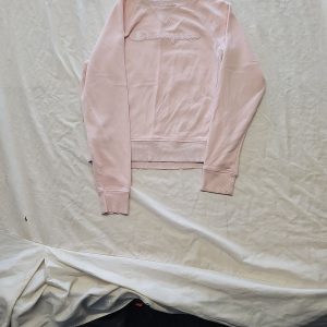 Champion Women's Pale Pink Script Logo Sweatshirt xs OO1033