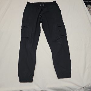 boohooMAN Black Utility Cargo Joggers - Men's Large A17 1404