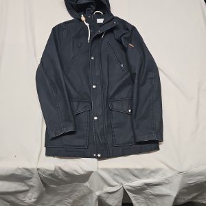 Pier One Men's Navy Hooded Parka Jacket - Size Small W1399
