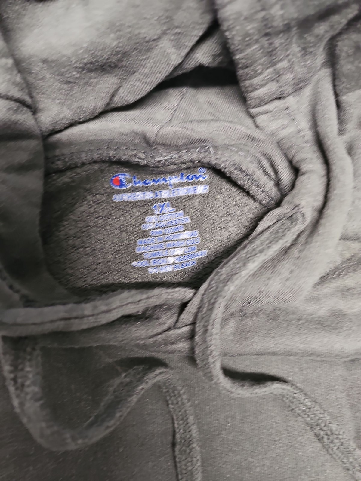 Champion Authentic Athleticwear Charcoal Grey Big Logo Hoodie A20 1433