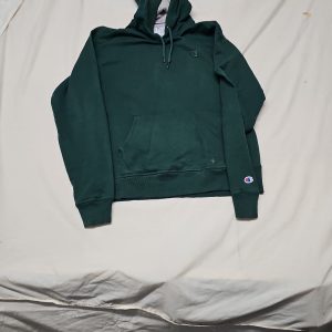 Vintage Style Champion Forest Green Pullover Hoodie A29 1435