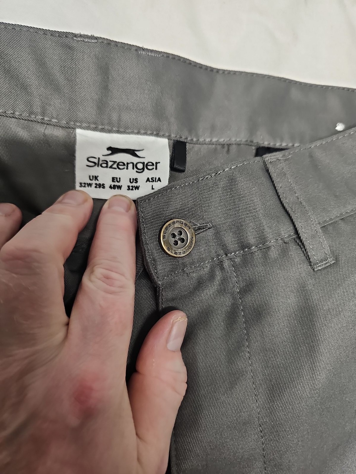 Slazenger Men’s Grey Smart Trousers 32W 29S A20 1436