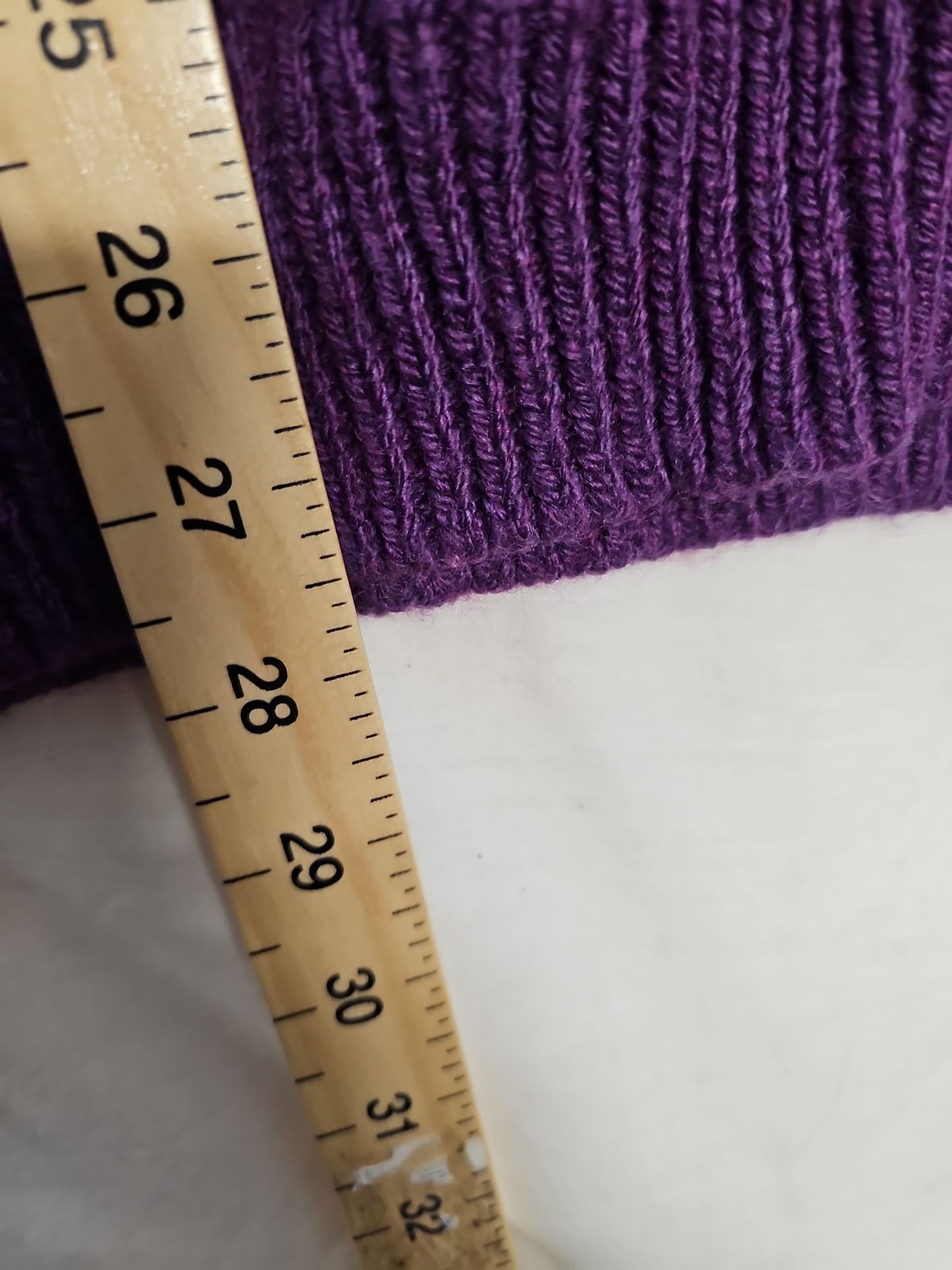Next Purple Cable Knit V-Neck Jumper Size M A20 1430 - Image 6