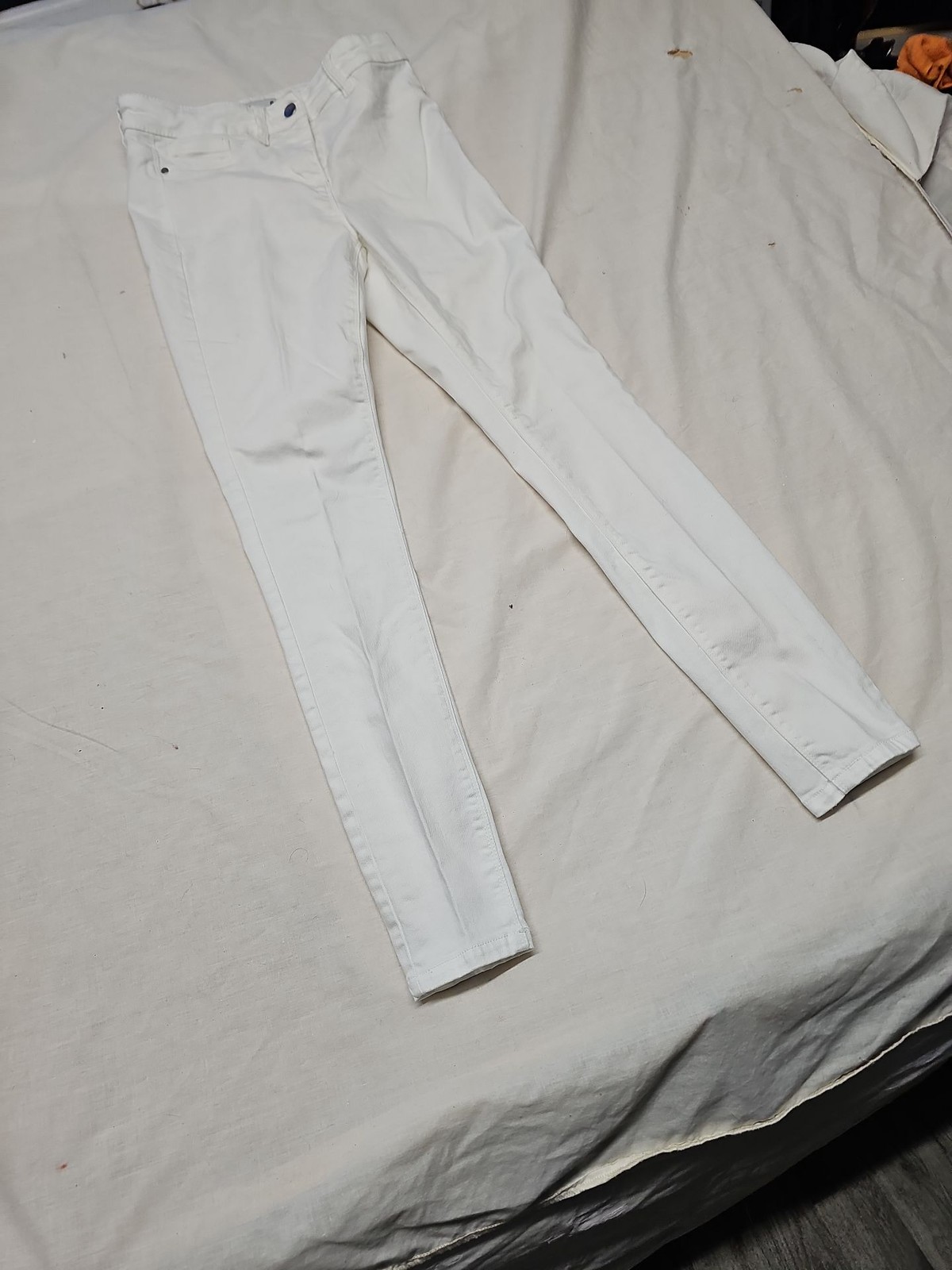Next White Power Stretch Mid-Rise Legging Jeans Size 8R A20 1431 - Image 3
