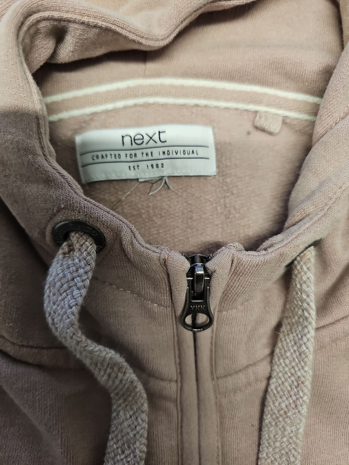 Next Mauve Pink Zip-Up Fleece Lined Hoodie A19 1428