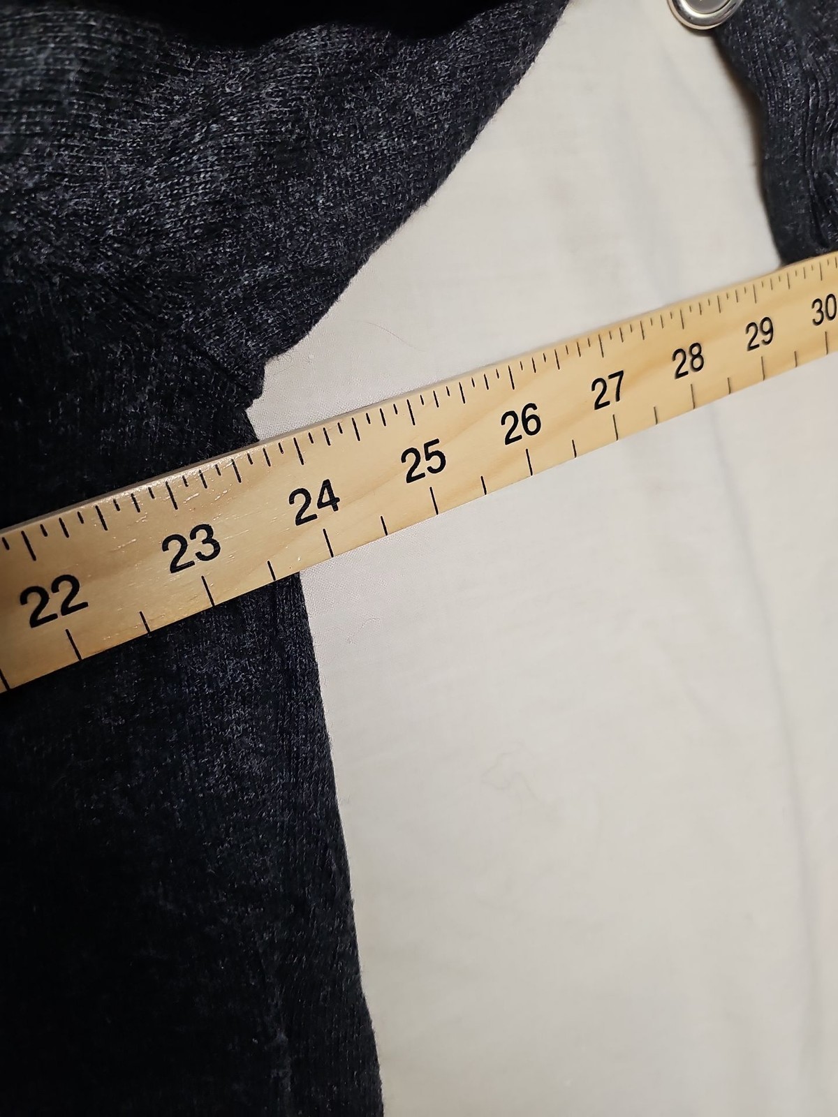 Mint Velvet Charcoal Grey Knit Hoodie with Button Detail Cuffs A19 1424 - Image 5