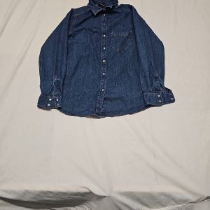 Peacocks Women's Indigo Denim Western Shirt - Size 8 A18 1416