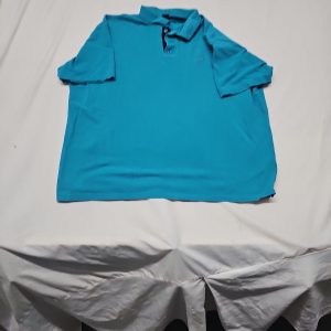 Cotton Traders Men's Turquoise Blue Piqué Polo Shirt 2XL A18 1417