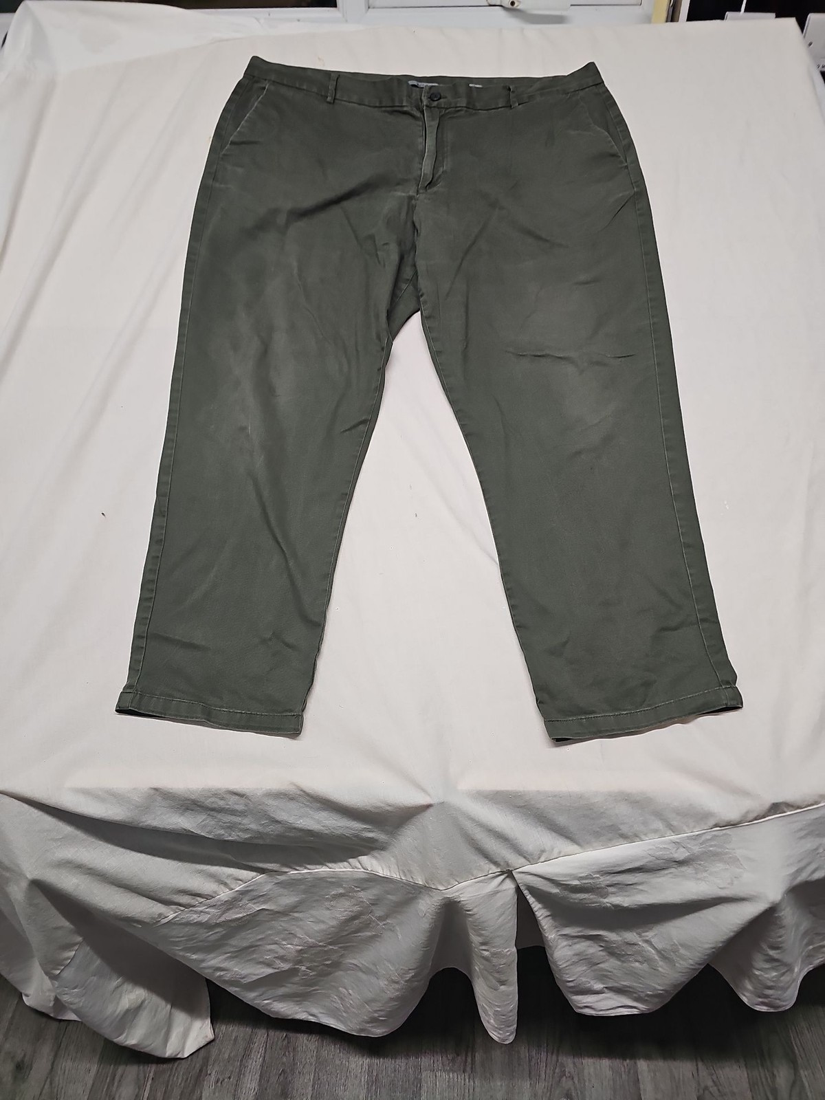 Tu Clothing Men's Olive Green Straight Fit Chinos 44W 32L A18 1412