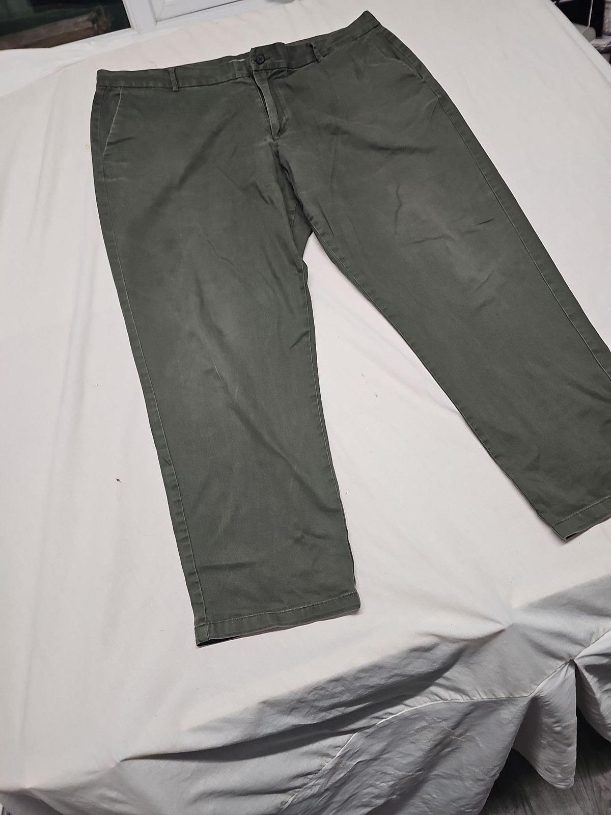 Tu Clothing Men's Olive Green Straight Fit Chinos 44W 32L A18 1412 - Image 3