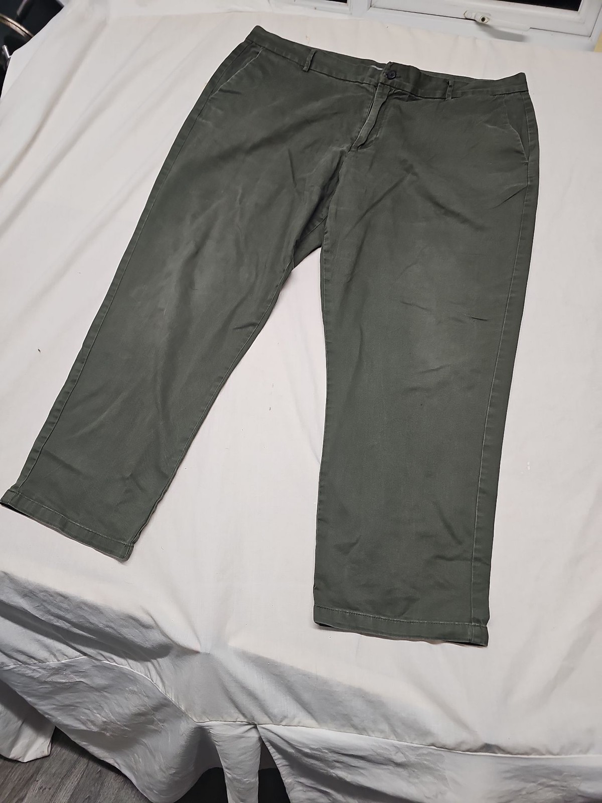 Tu Clothing Men's Olive Green Straight Fit Chinos 44W 32L A18 1412 - Image 4