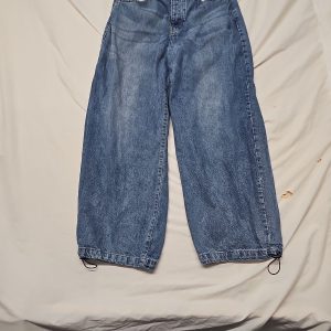 BoohooMAN Baggy Adjustable Hem Denim Jeans A5 1250