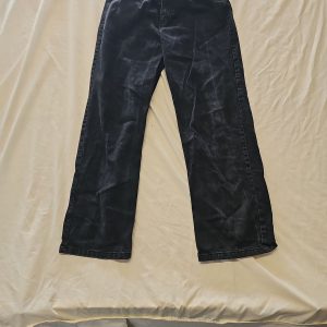 Papaya Denim Women's Black Straight Leg Jeans A6 1264