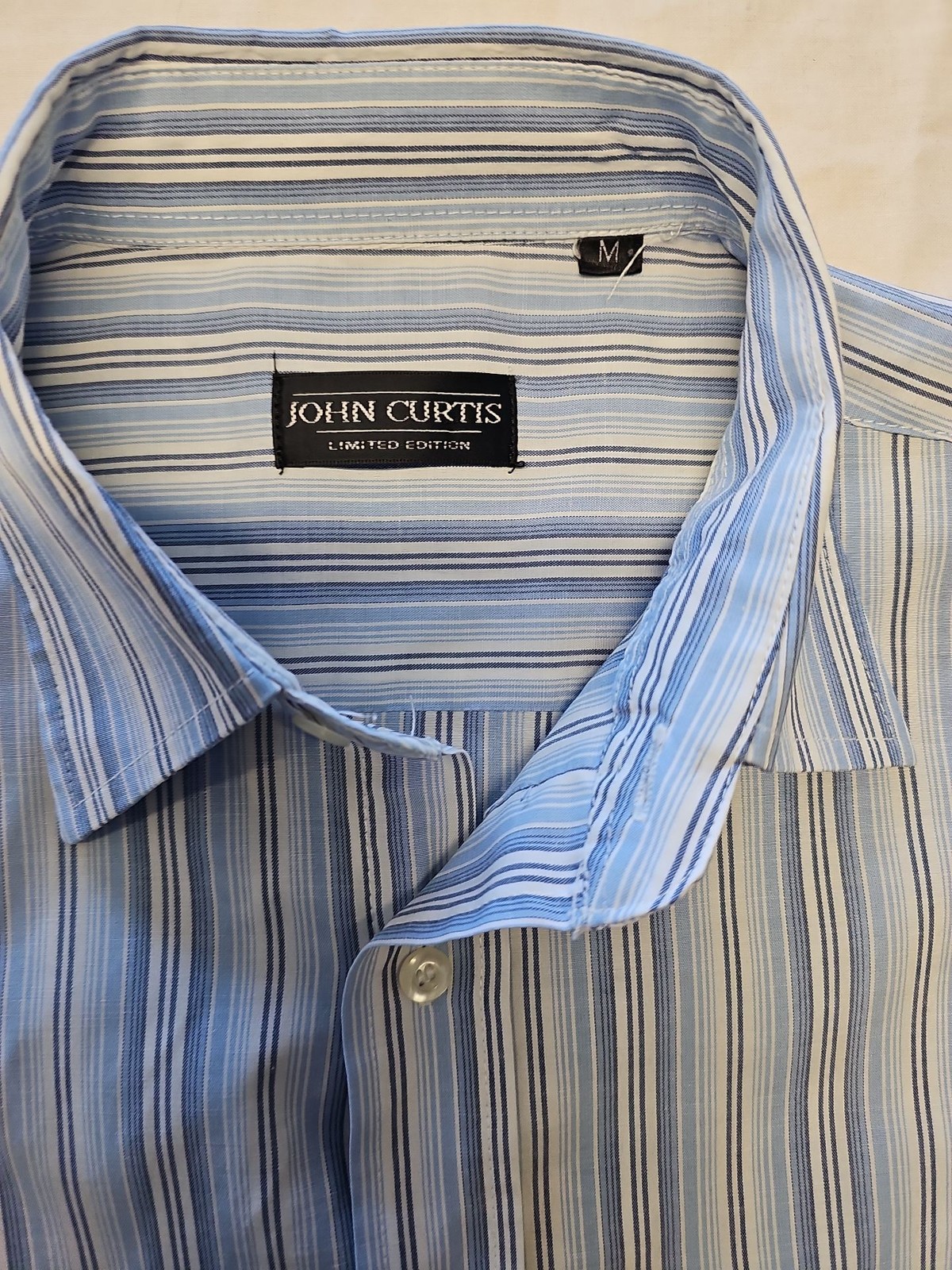 John Curtis Limited Edition Striped Short Sleeve Shirt A7 1274