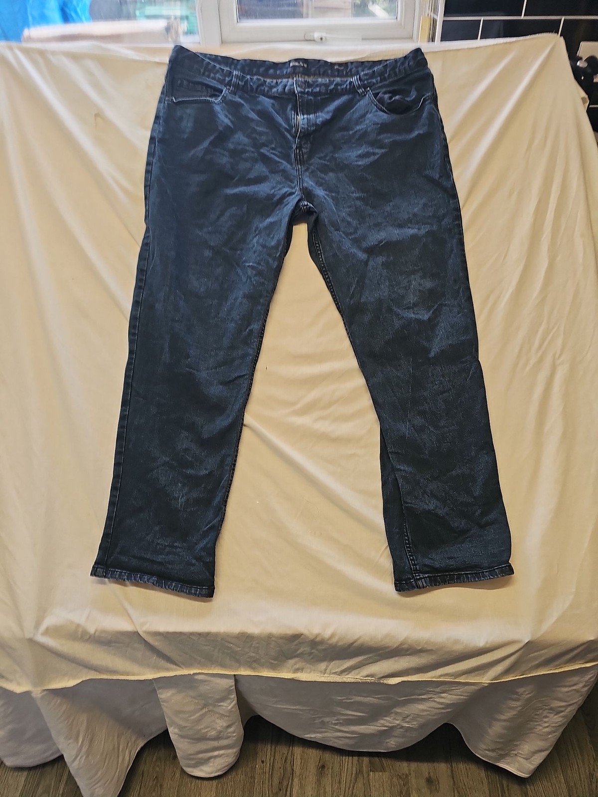 Denim by Tu Men's Straight Leg Jeans W44 L32 Dark Wash A5 1258