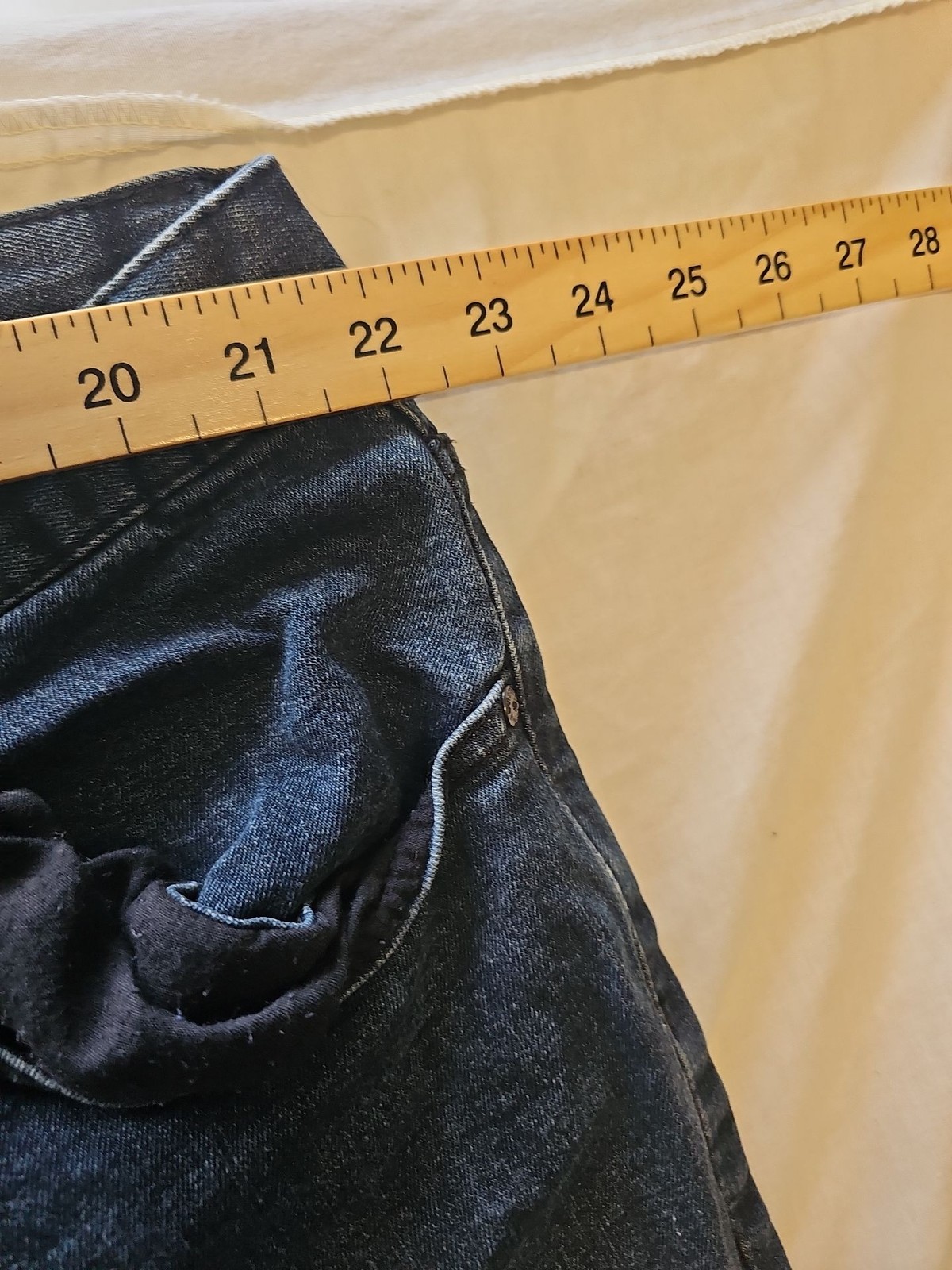 Denim by Tu Men's Straight Leg Jeans W44 L32 Dark Wash A5 1258 - Image 5