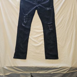 Denim Co. Skinny Distressed Black Jeans W38 L32 A5 1260