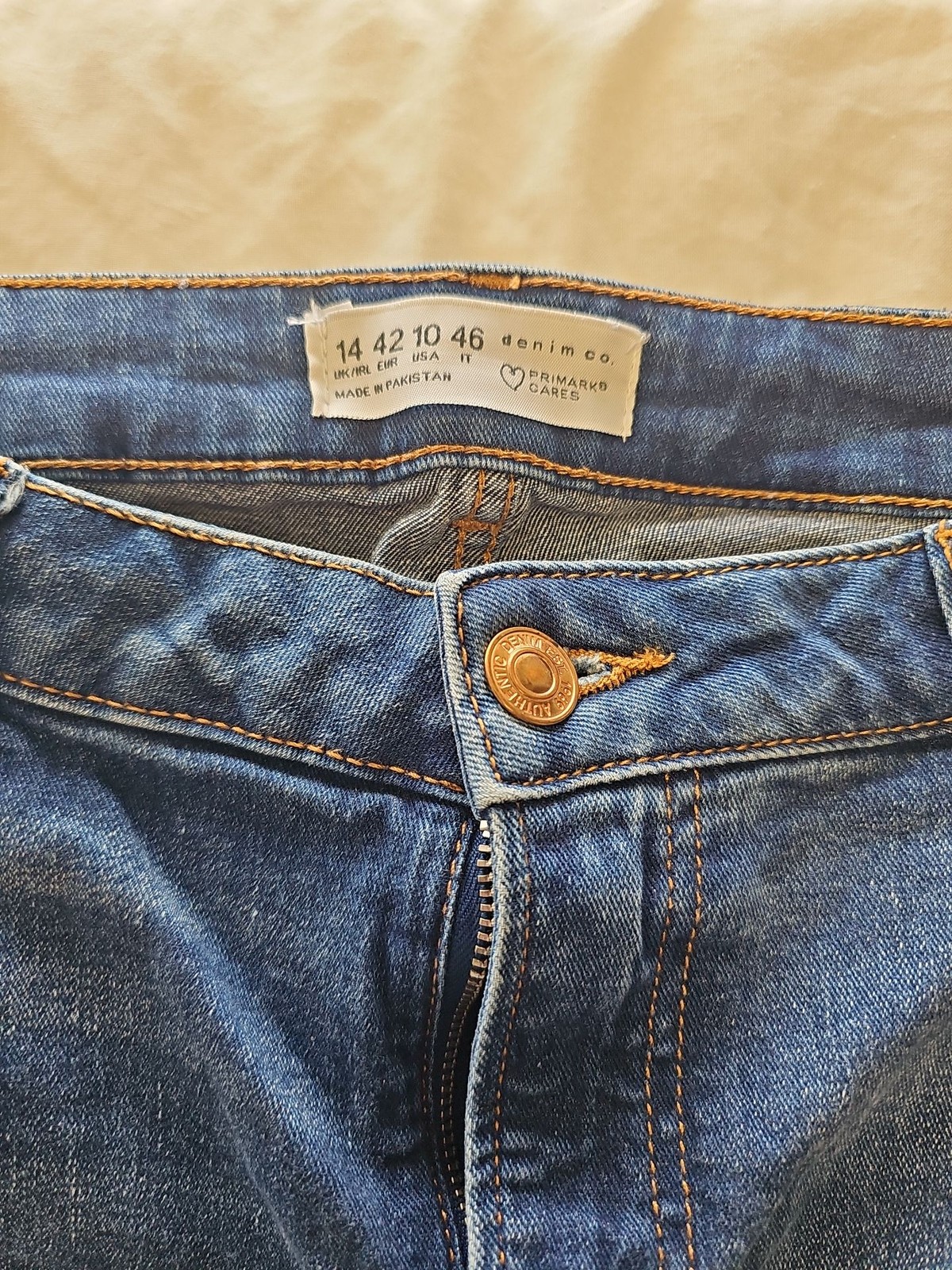 Primark Denim Co. Blue Flare Jeans UK 14 A6 1266