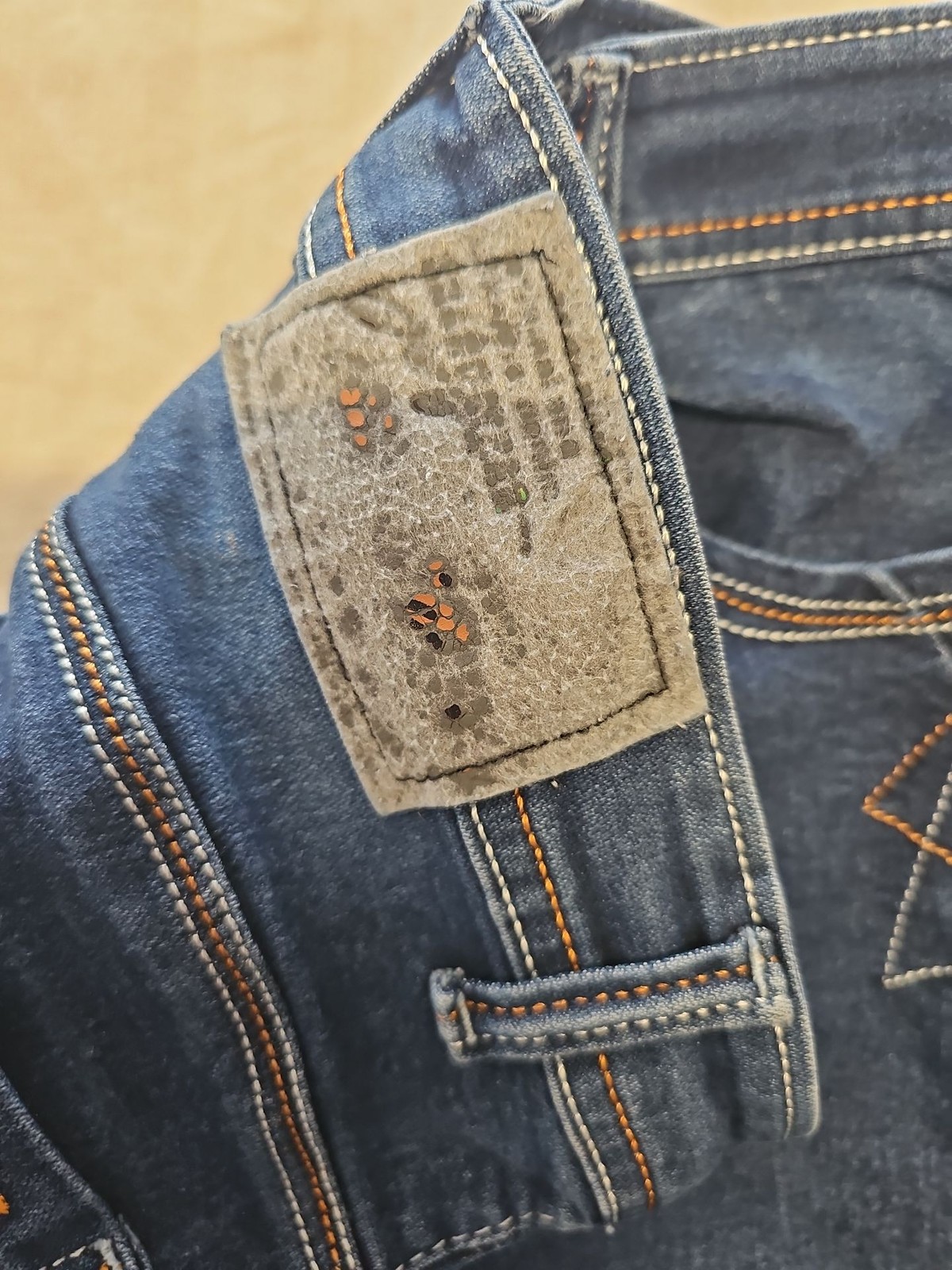 Girls Dark Wash Slim Fit Jeans with Star Embroidery A6 1265