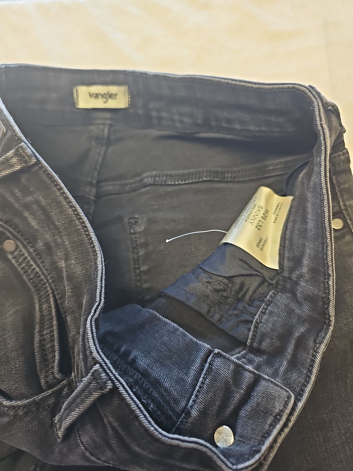 Wrangler Black Skinny Jeans W29 L32 A8 1316