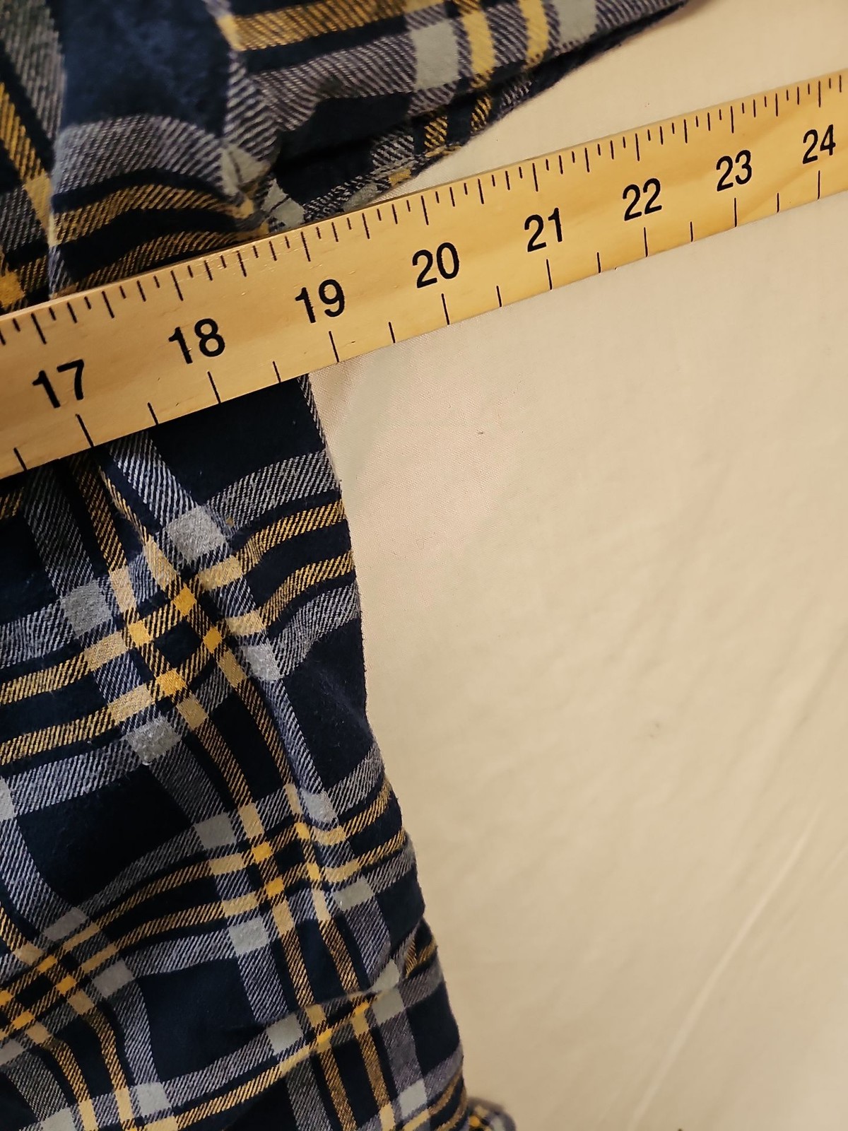 Jack & Jones Premium Plaid Flannel Shirt - Navy & Yellow A11 1312 - Image 5