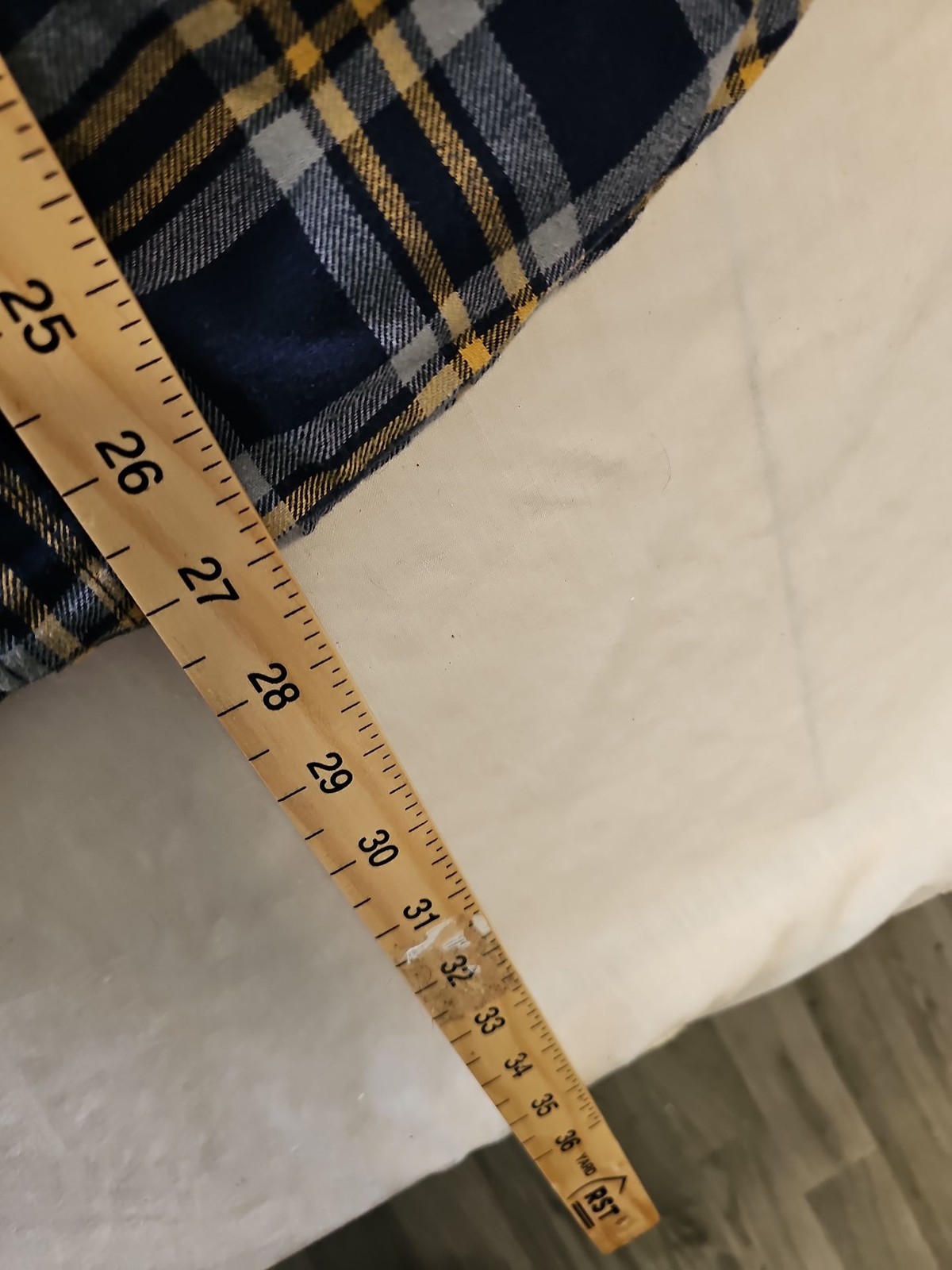 Jack & Jones Premium Plaid Flannel Shirt - Navy & Yellow A11 1312 - Image 6