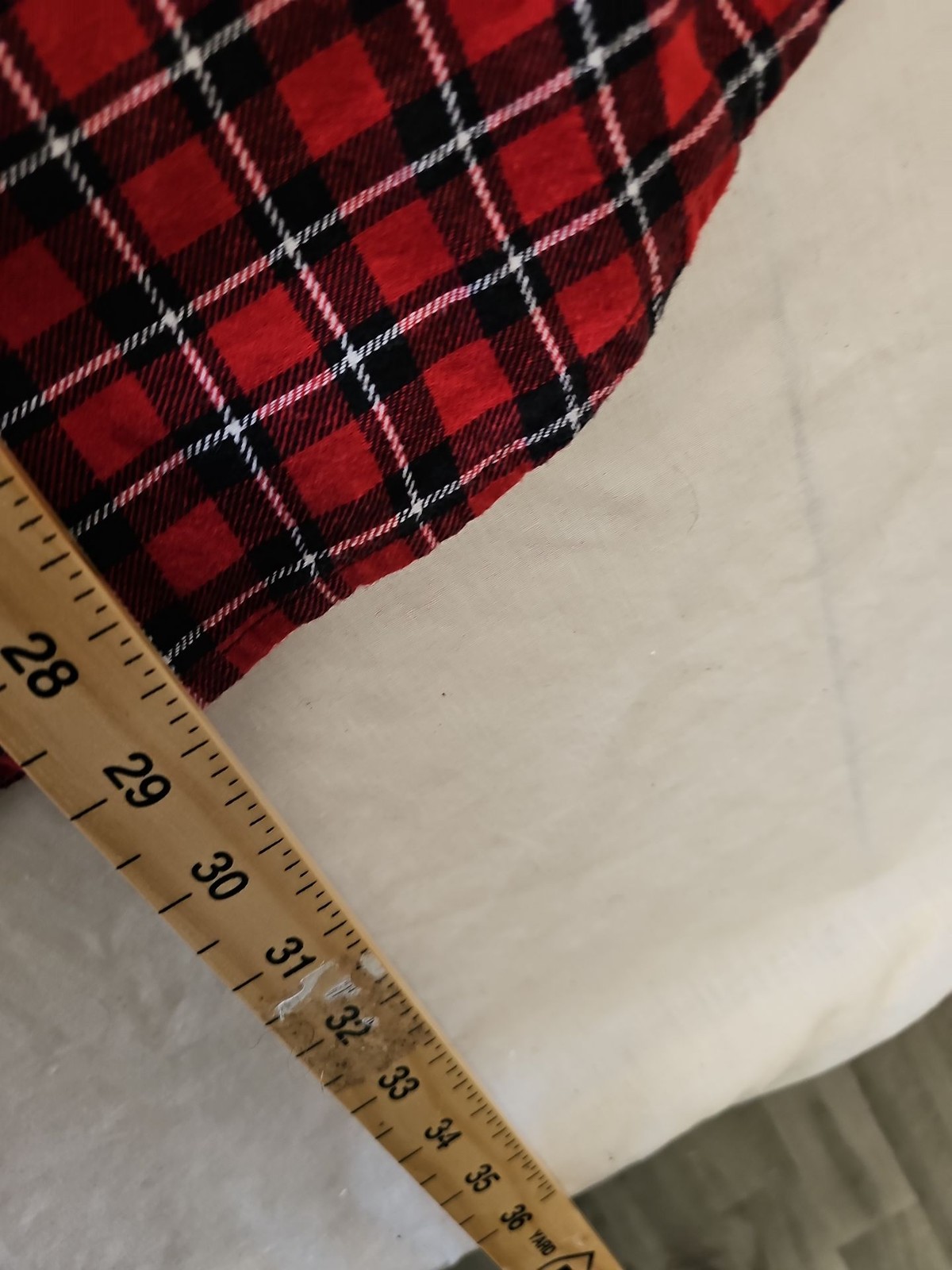 New Look Men's Red Buffalo Plaid Flannel Shirt A11 1313 - Image 6