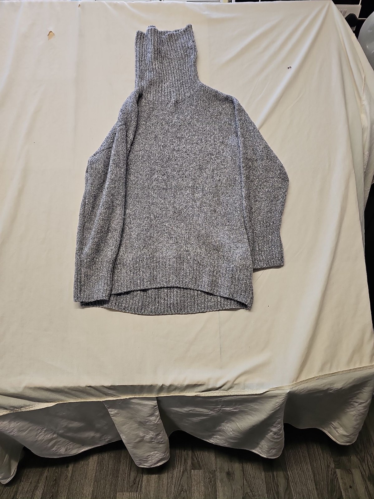 F&F Grey Marl Recycled Polyester Roll Neck Jumper A11 1315