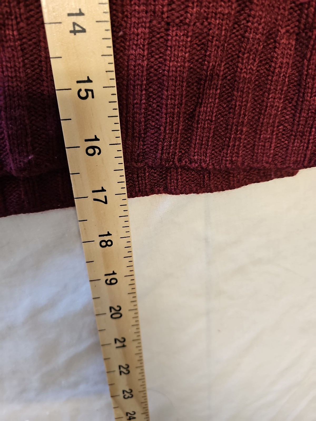 Boohoo Tall Burgundy Ribbed Mock Neck Cropped Jumper A11 1307 - Image 6