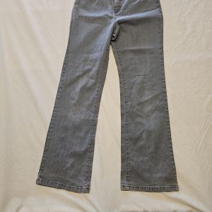 Per Una Marks & Spencer Grey Bootcut Jeans with Pink Contrast Stitching A8 1316