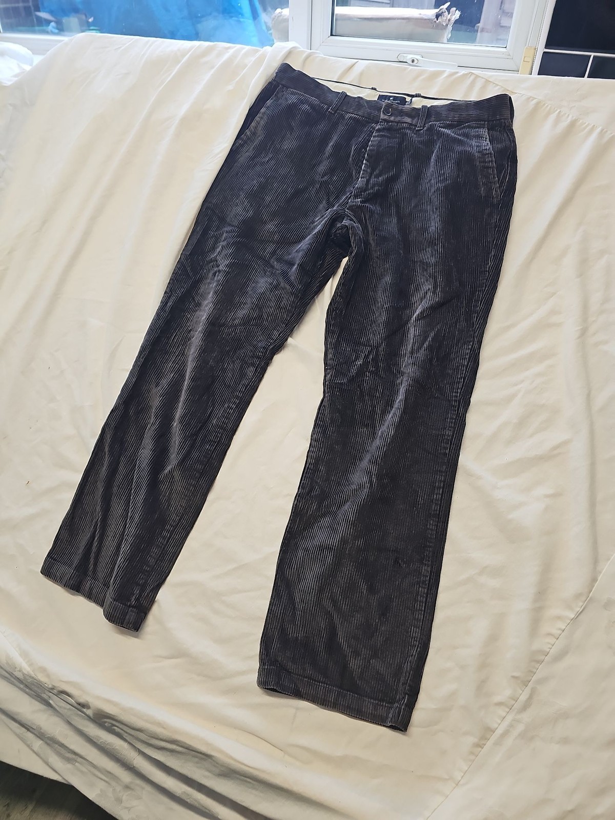 Blue Harbour Men's Wide Wale Corduroy Trousers - Charcoal Grey A3 1235 - Image 4