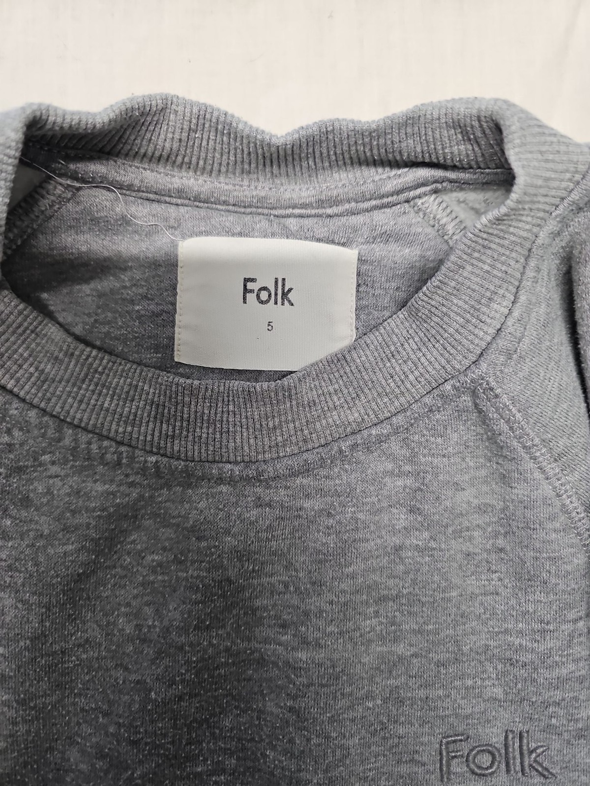Folk Clothing Grey Rivet Sweatshirt A14 1370