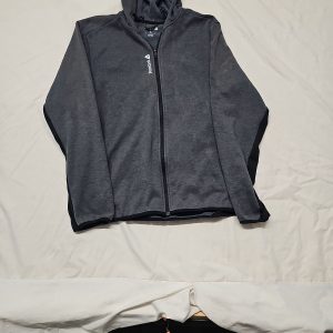 Reebok Men's Full-Zip Training Hoodie in Charcoal Grey A13 1365
