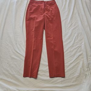 Topshop Terracotta Rust Tailored Slim Trousers A3 1231