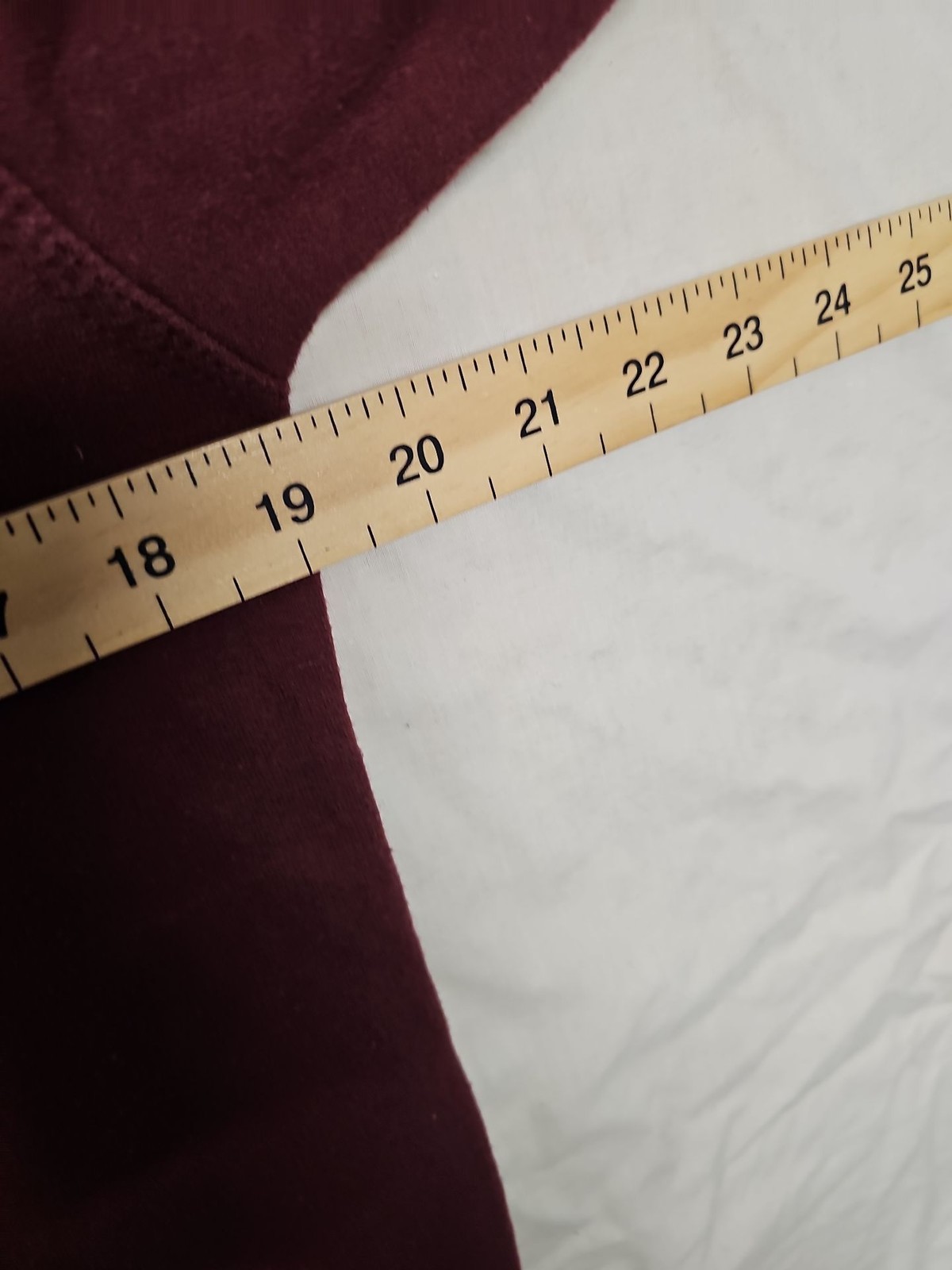 Champion Authentic Crewneck Sweatshirt in Burgundy slight bleach mark A13 1362 - Image 8