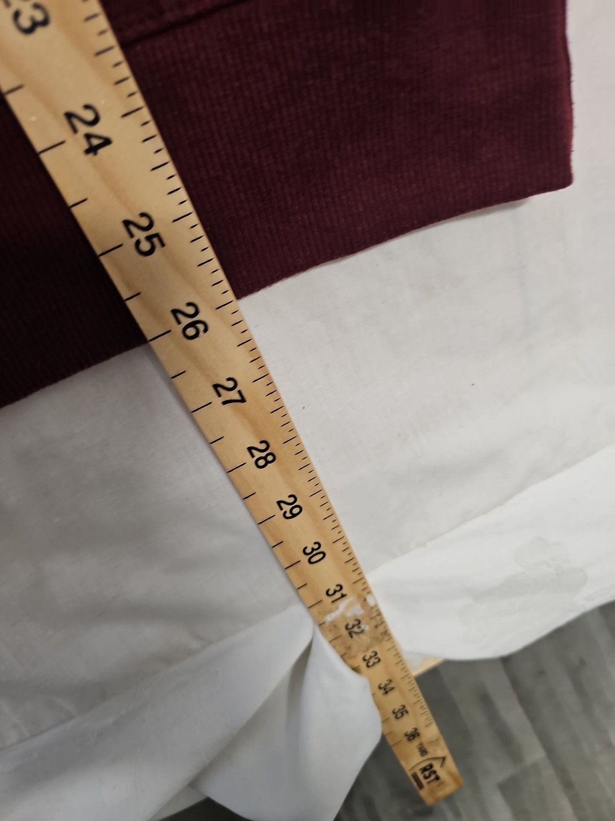 Champion Authentic Crewneck Sweatshirt in Burgundy slight bleach mark A13 1362 - Image 9