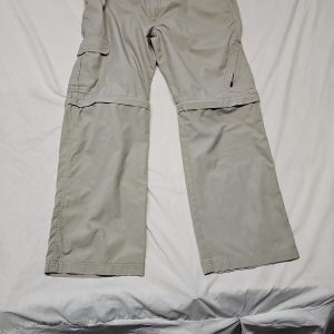 Lincoln Men's Khaki Convertible Zip-Off Cargo Trousers A14 1369