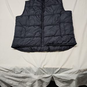 Nico Jeanswear XXL Puffer Gilet in Charcoal Black W 1373