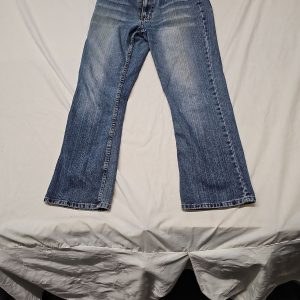 Vintage Mid-Wash Bootcut Denim Jeans A14 1382