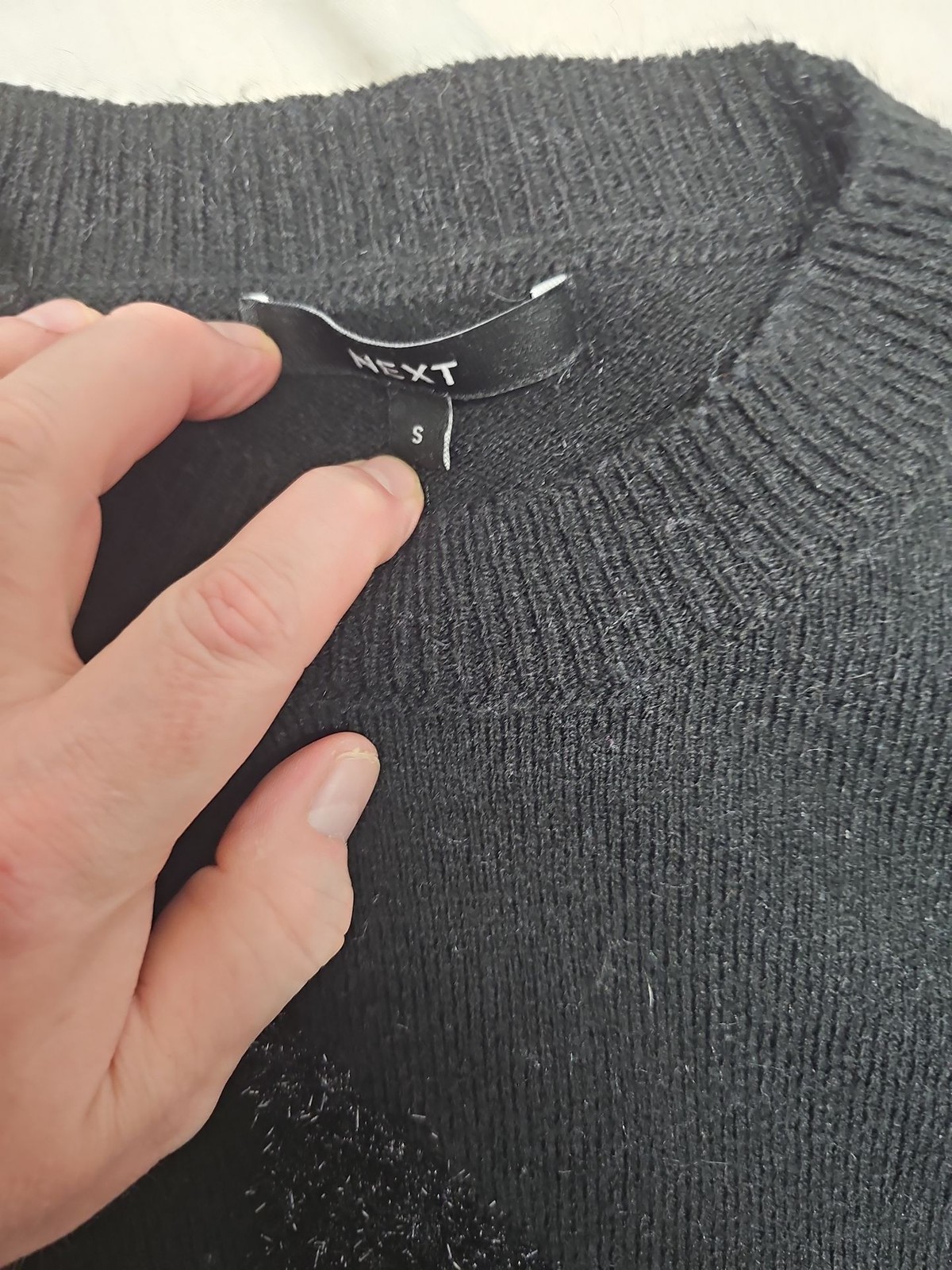 Next Black Star Pattern Sparkle Jumper A16 1391