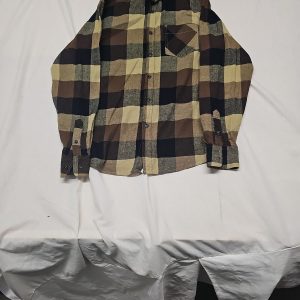 Cedar Wood State Men's Earth Tone Check Flannel Shirt A16 1395