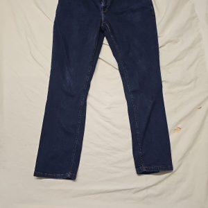 George Men's Dark Wash Slim Straight Jeans W40 L32 A1247